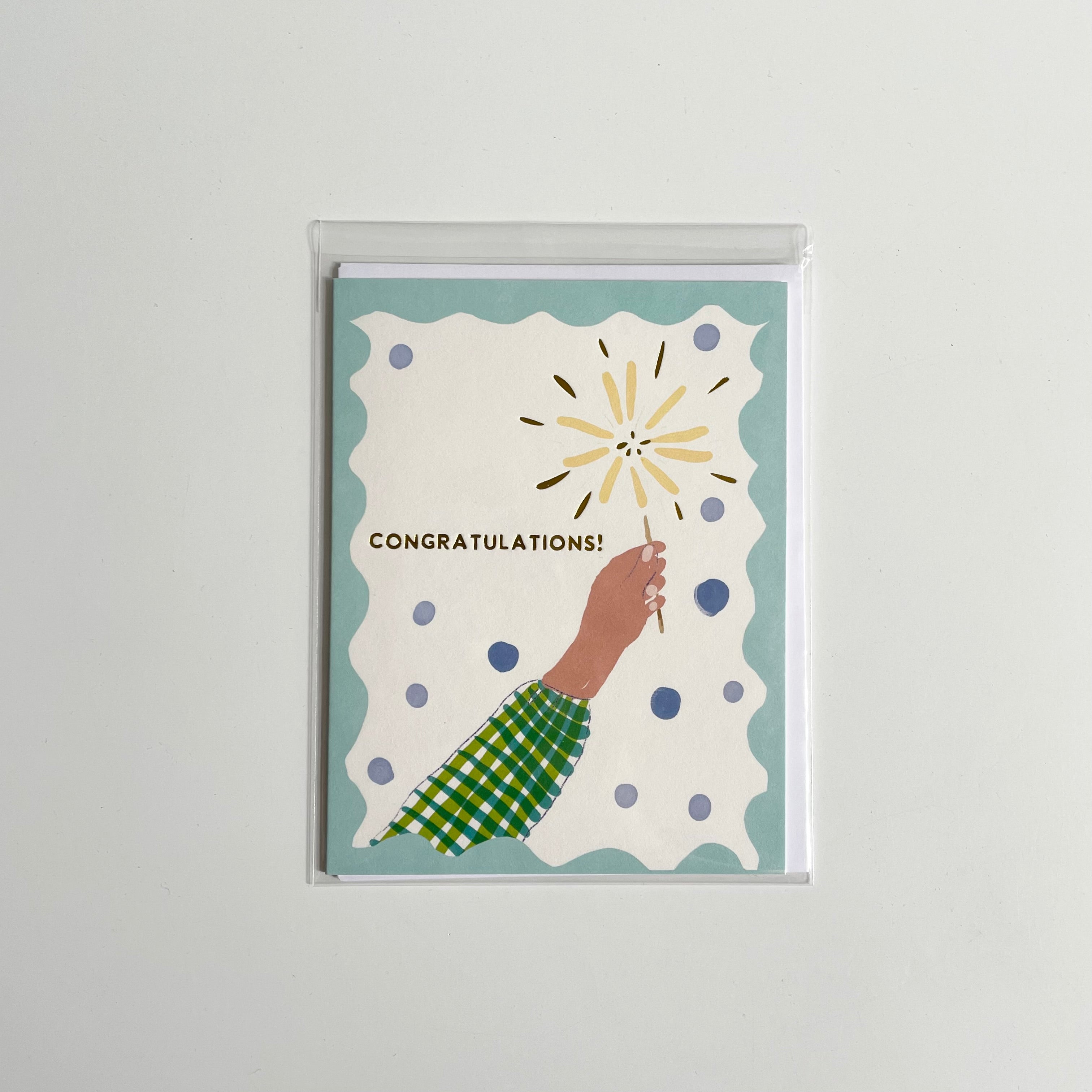 Stannie & Lloyd Greeting Card - Congratulations Sparkler