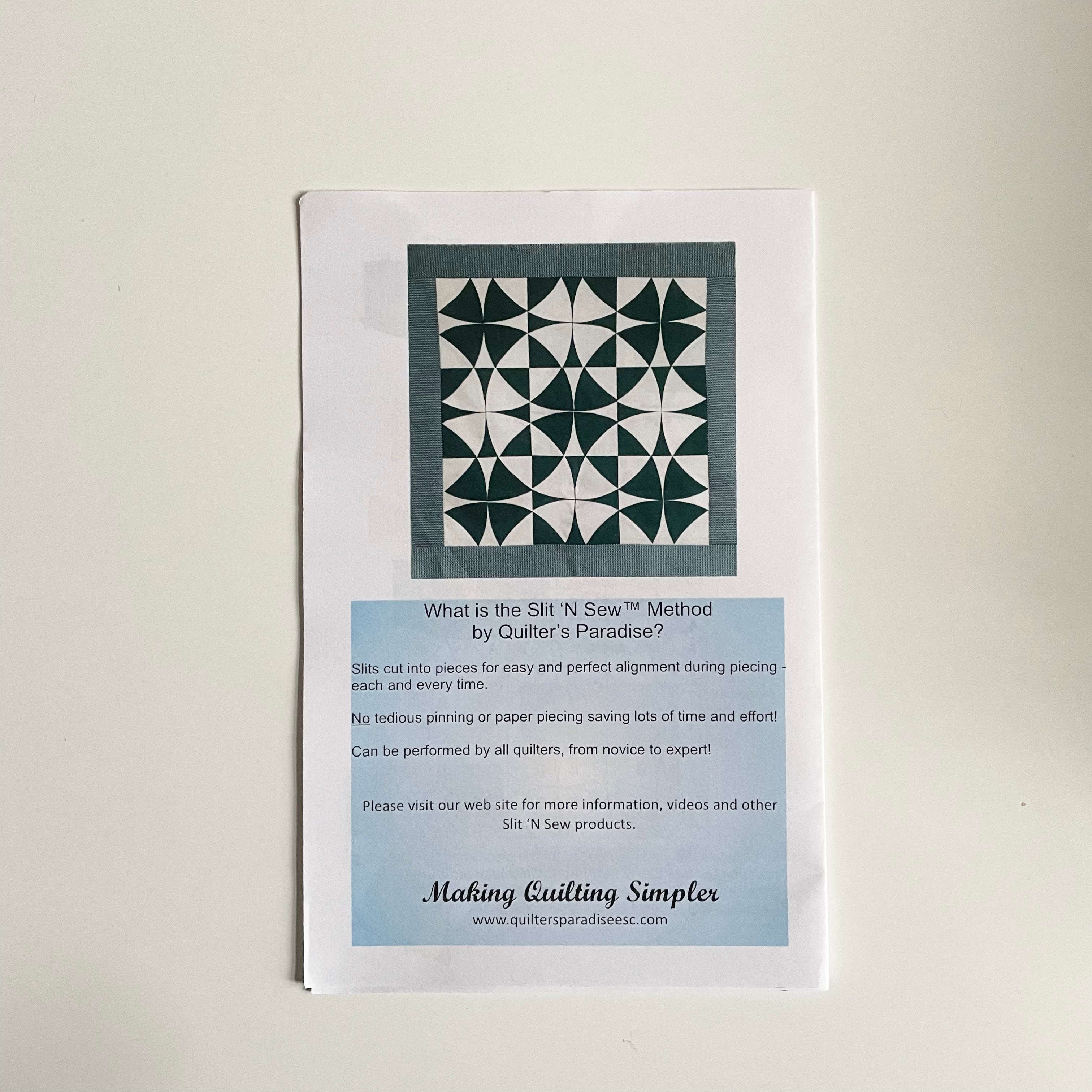 Slit 'n Sew Template - Winding Ways