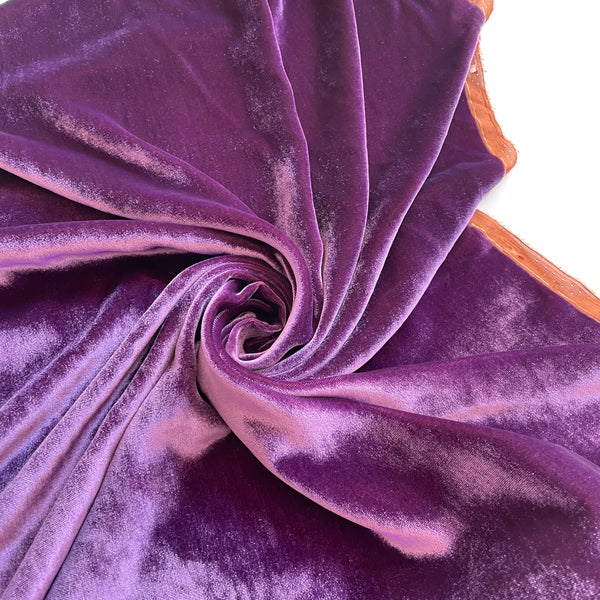 Silk / Viscose Velvet - Violine purple