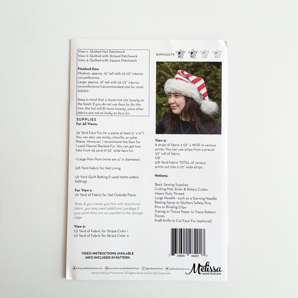 Melissa Mortenson : Snowbound Santa Hat