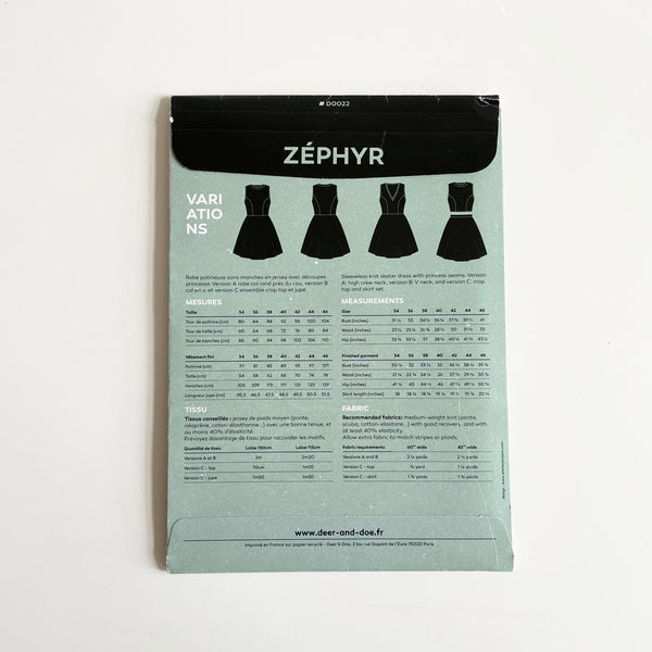 Deer & Doe Patterns : Zephyr Dress