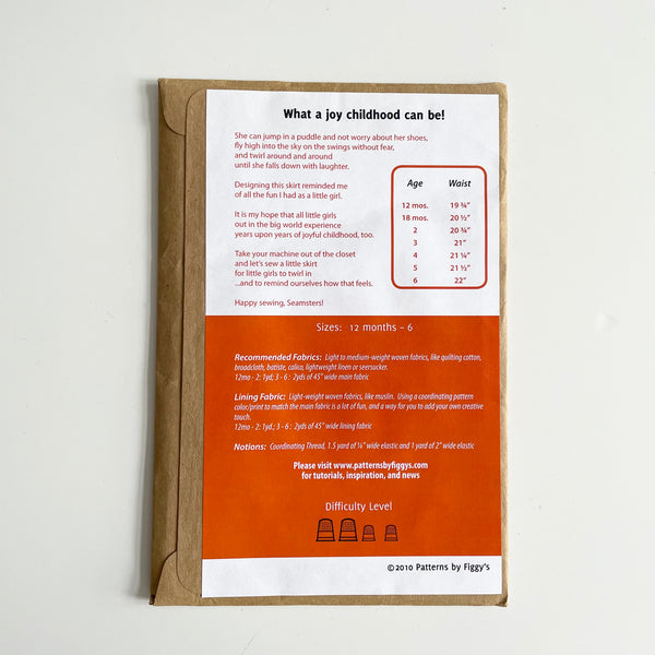 Patterns by Figgy's : Ella's Bubble Bottom Skirt