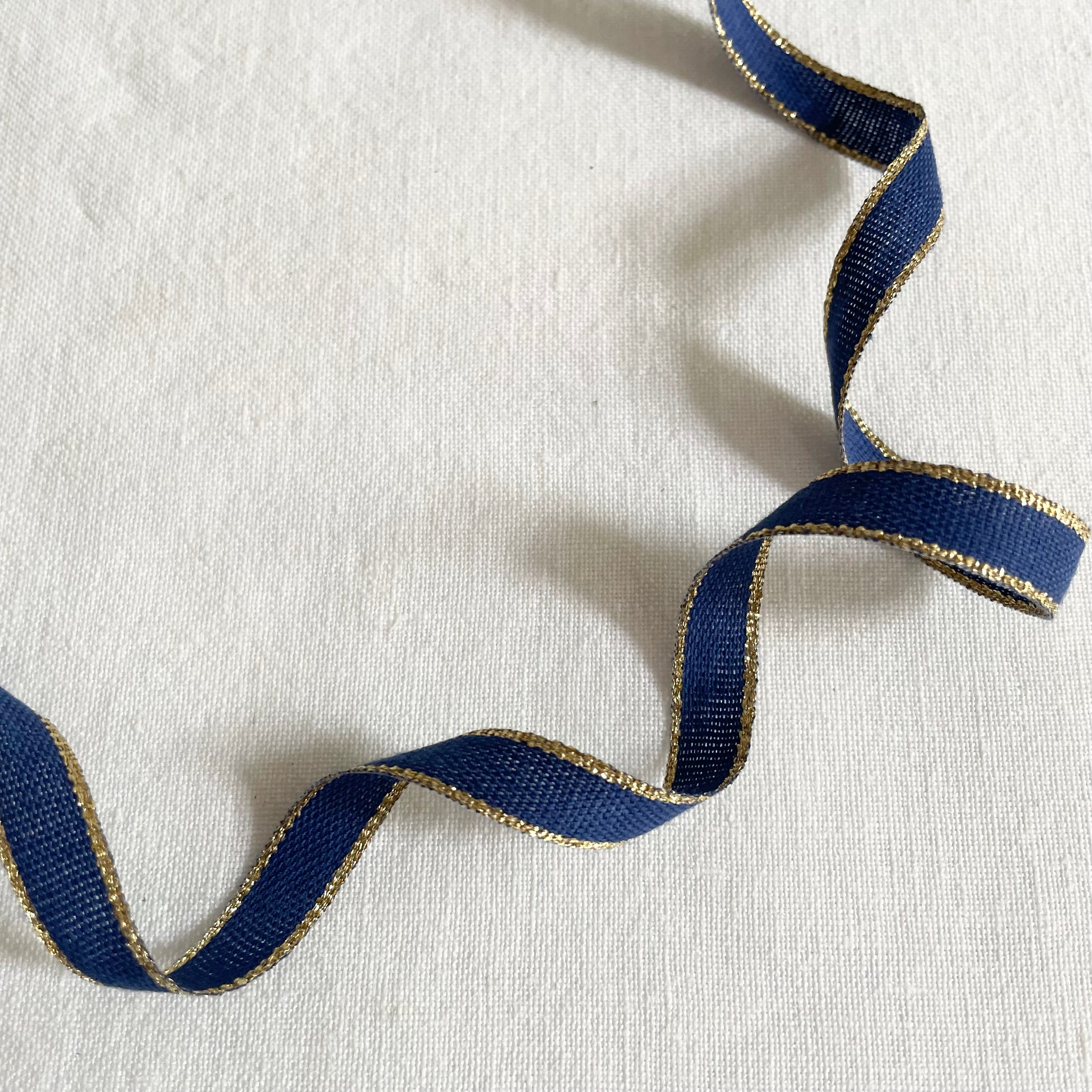Studio Carta Drittofilo Cotton Ribbon - Navy / Gold