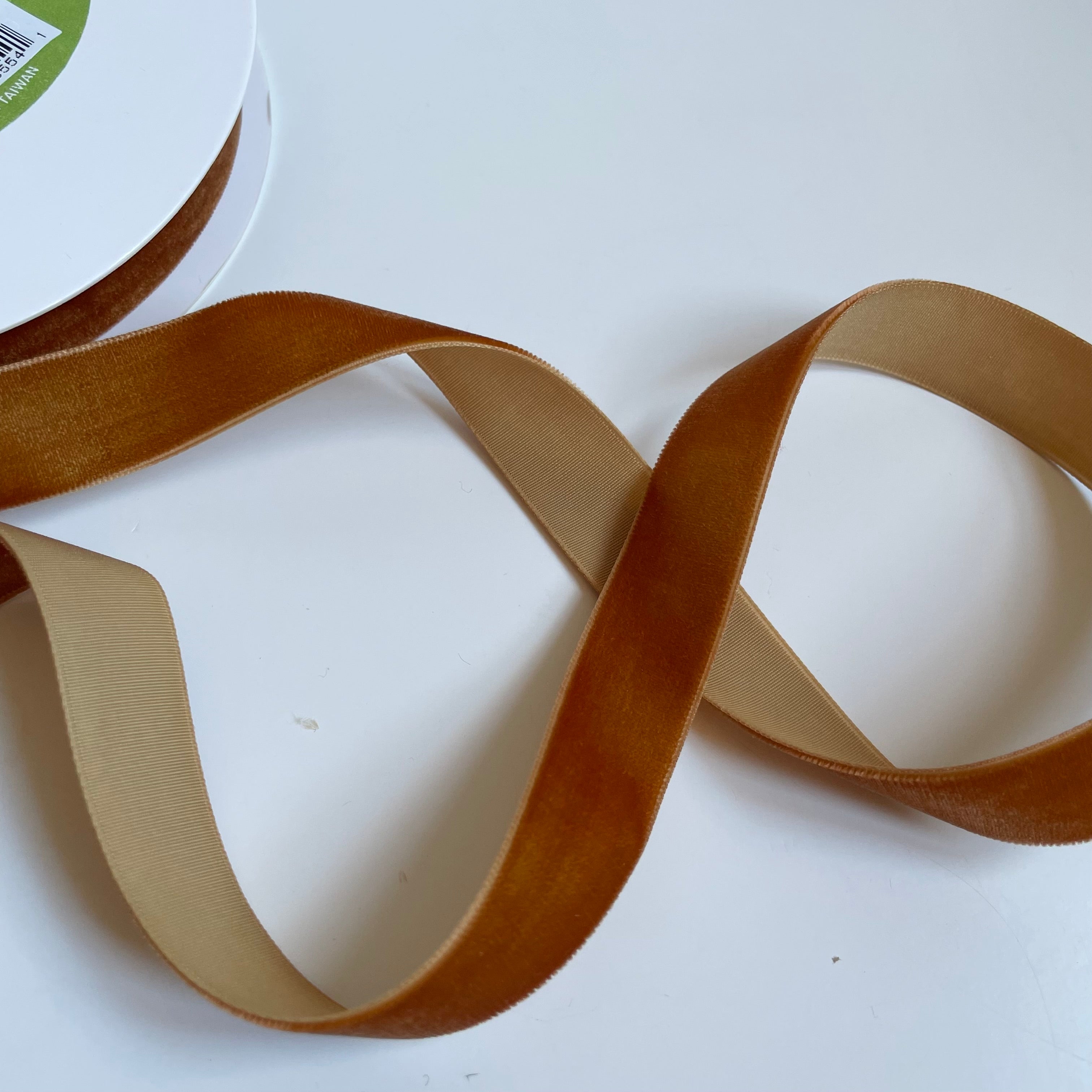 May Arts Velvet Ribbon - 3/4" Burnt Orange