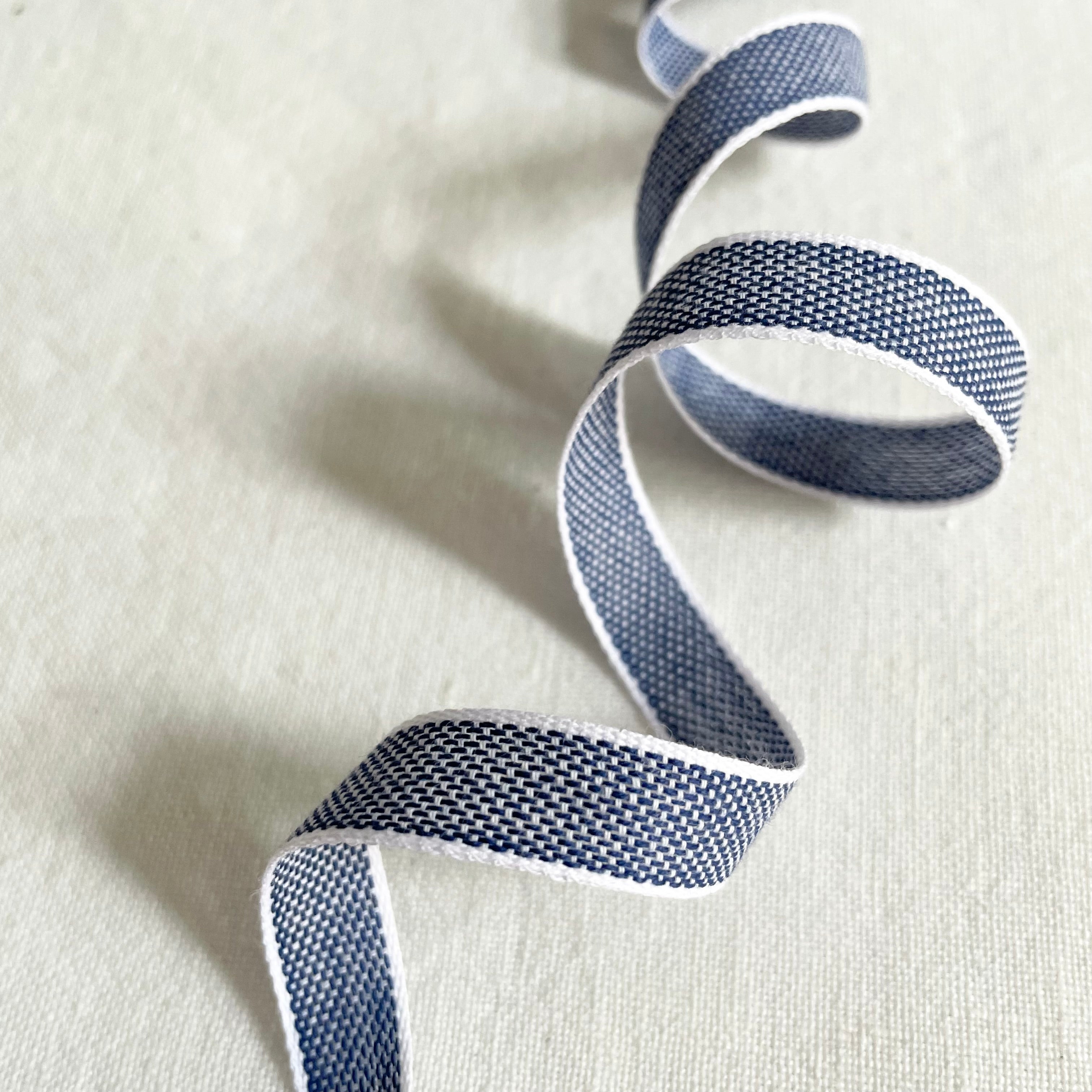 Studio Carta Drittofilo Cotton Ribbon - Navy / White