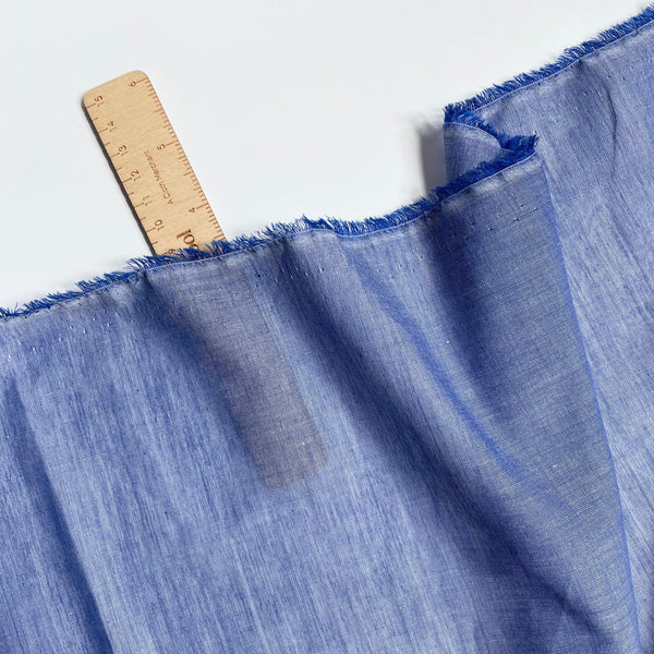 Linnet Cotton / Silk Chambray - Blue