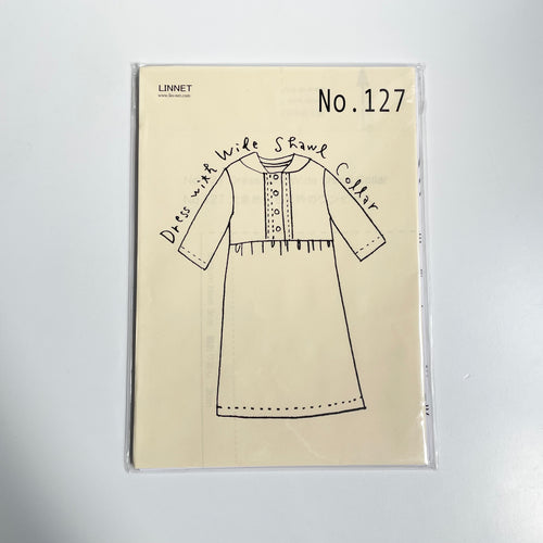 Linnet Pattern No. 127 : Dress with Wide Shawl Collar