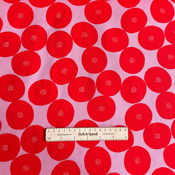 Kokka Oxford Canvas - Muddy Works An Pan Red