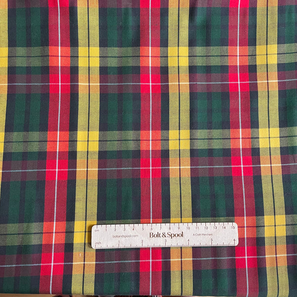 Robert Kaufman House of Wales Plaid - Yellow / Red / Green