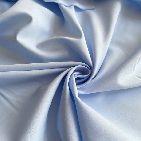 Antimicrobial Cotton Poplin - Sky Blue