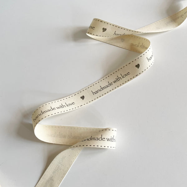 May Arts Ivory Cotton Ribbon - handmade with love
