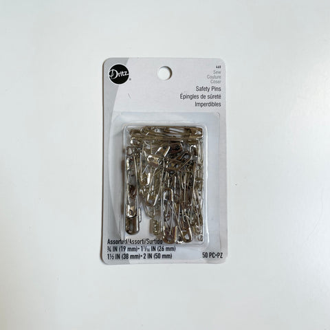 Dritz Safety Pins - 50 Pack Assorted