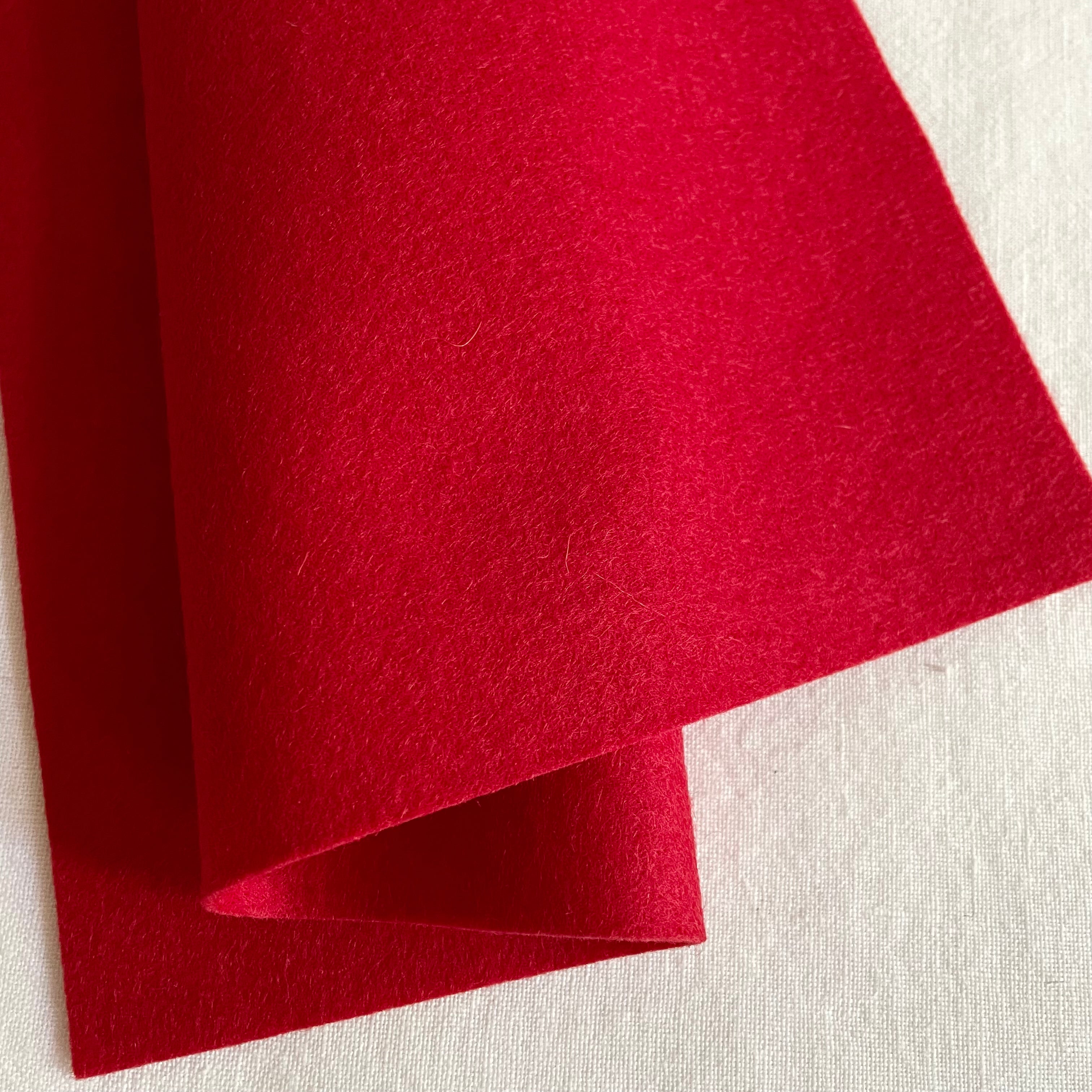 Wool Felt  - Red