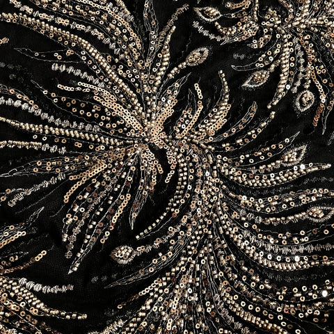 Beaded Tulle - Champagne Paradise