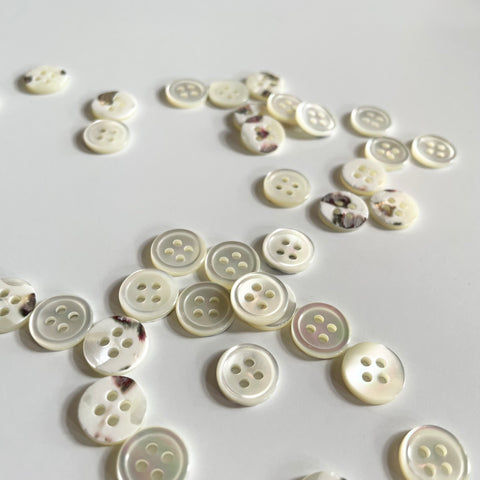 Troca Shell Shirt Button - White