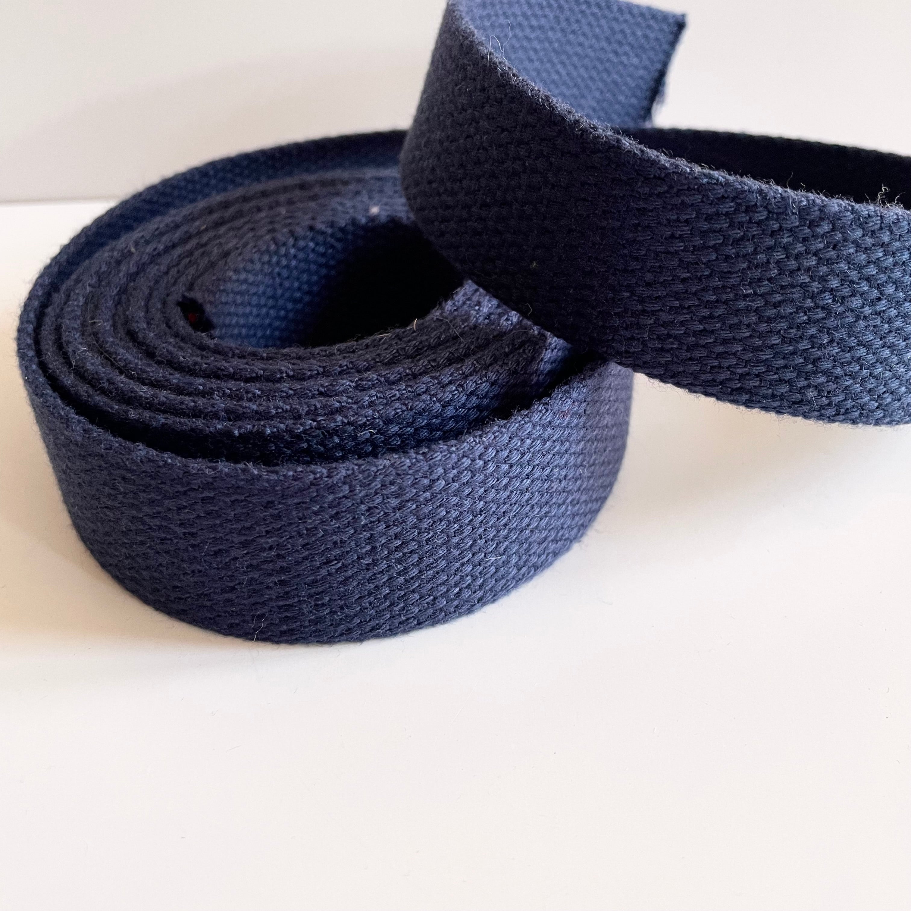 Cotton Webbing - Navy 1-3/8"