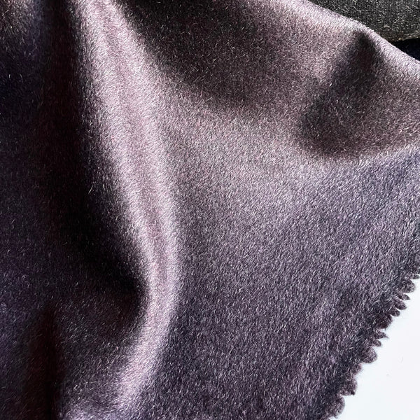 Italian Wool / Alpaca Coating - Deep Purple