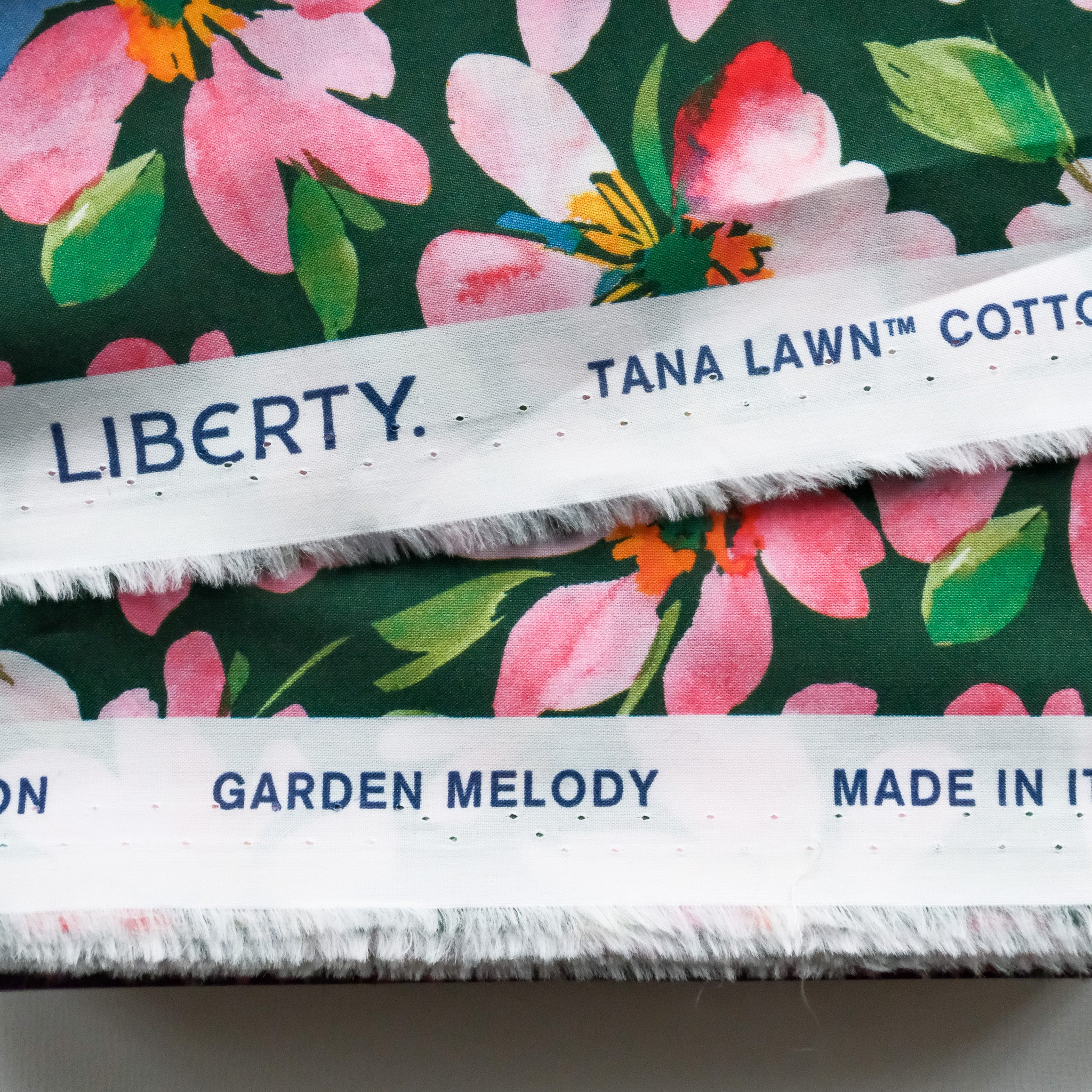 Liberty Fabrics Garden Melody Collection : Watercolor Petals A