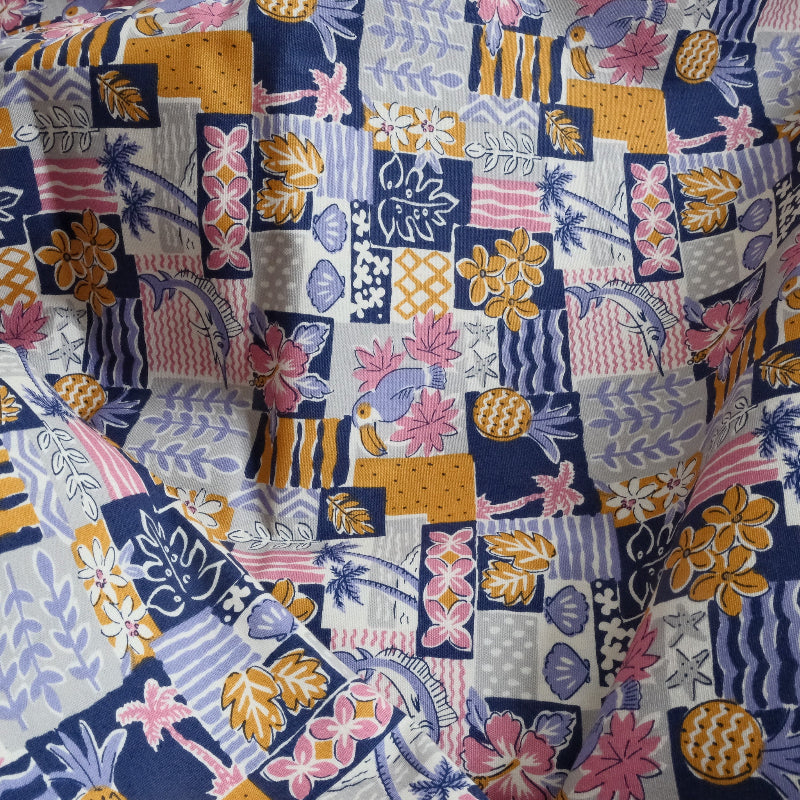 Sevenberry Japanese Aloha Patchwork Multi