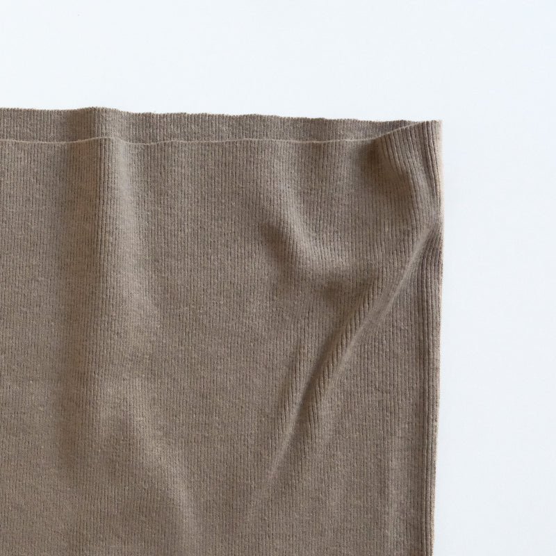 Organic cotton rib knit by the yard