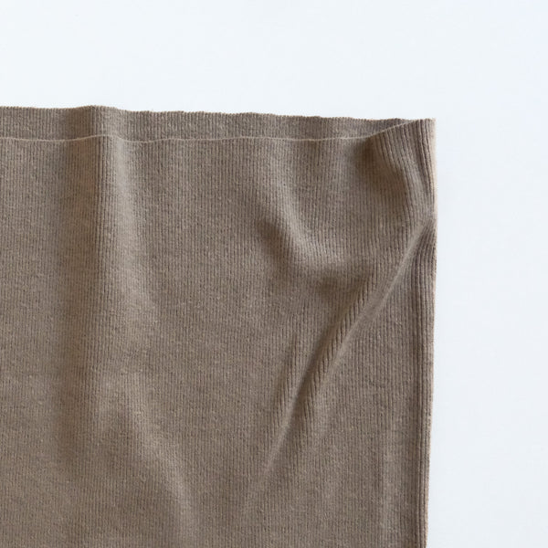 Organic cotton rib knit by the yard