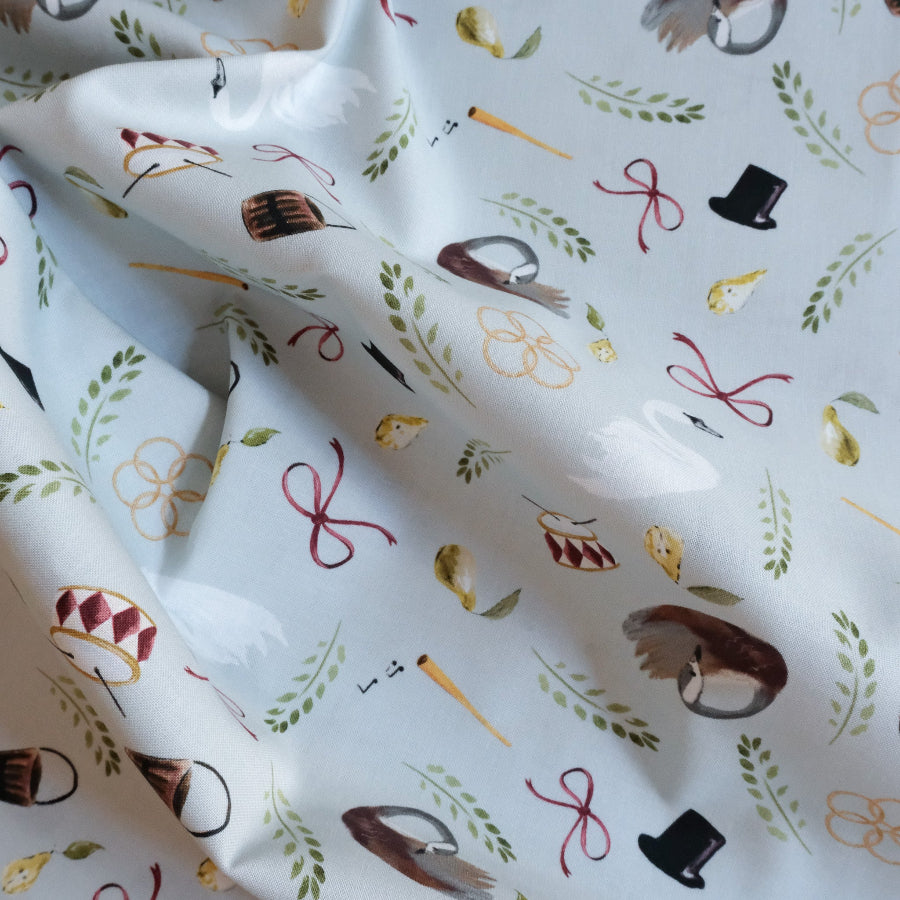 Dear Stella Quilting Cotton Christmas 2026 Seacreast Bows and Pears