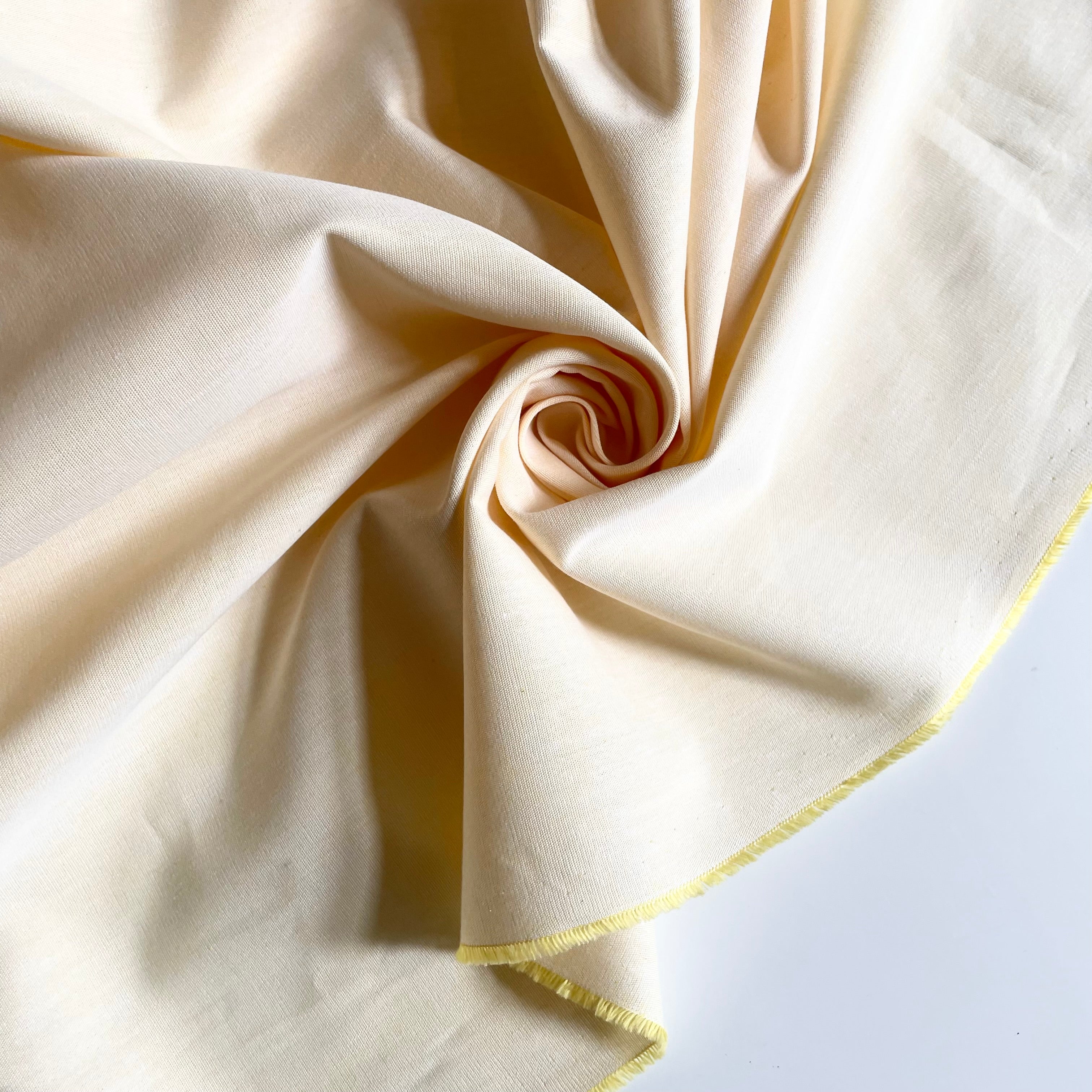 Cotton Sunwashed Chambray - Butter Yellow