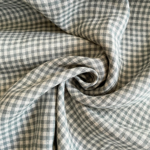Gingham Linen - Green