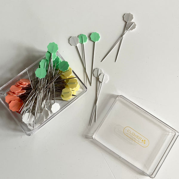 Clover Flower Head Pins