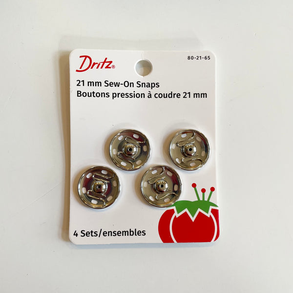 Dritz Sew-On Snaps - 21 mm