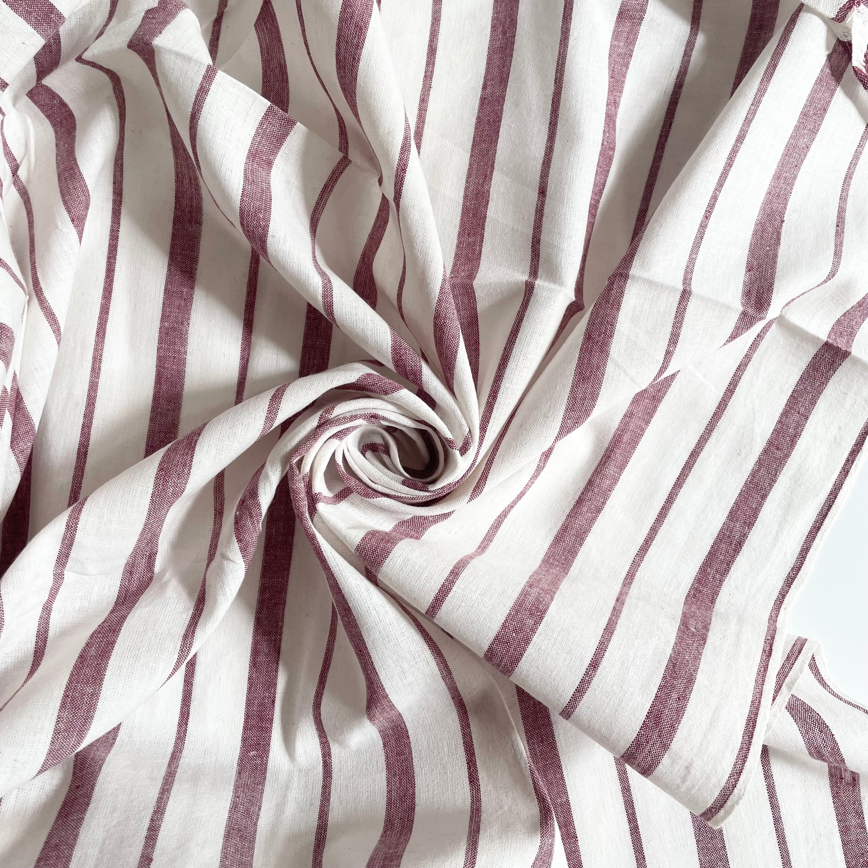 Bengal Handlooms Khadi Cotton - Clay Earth Stripe