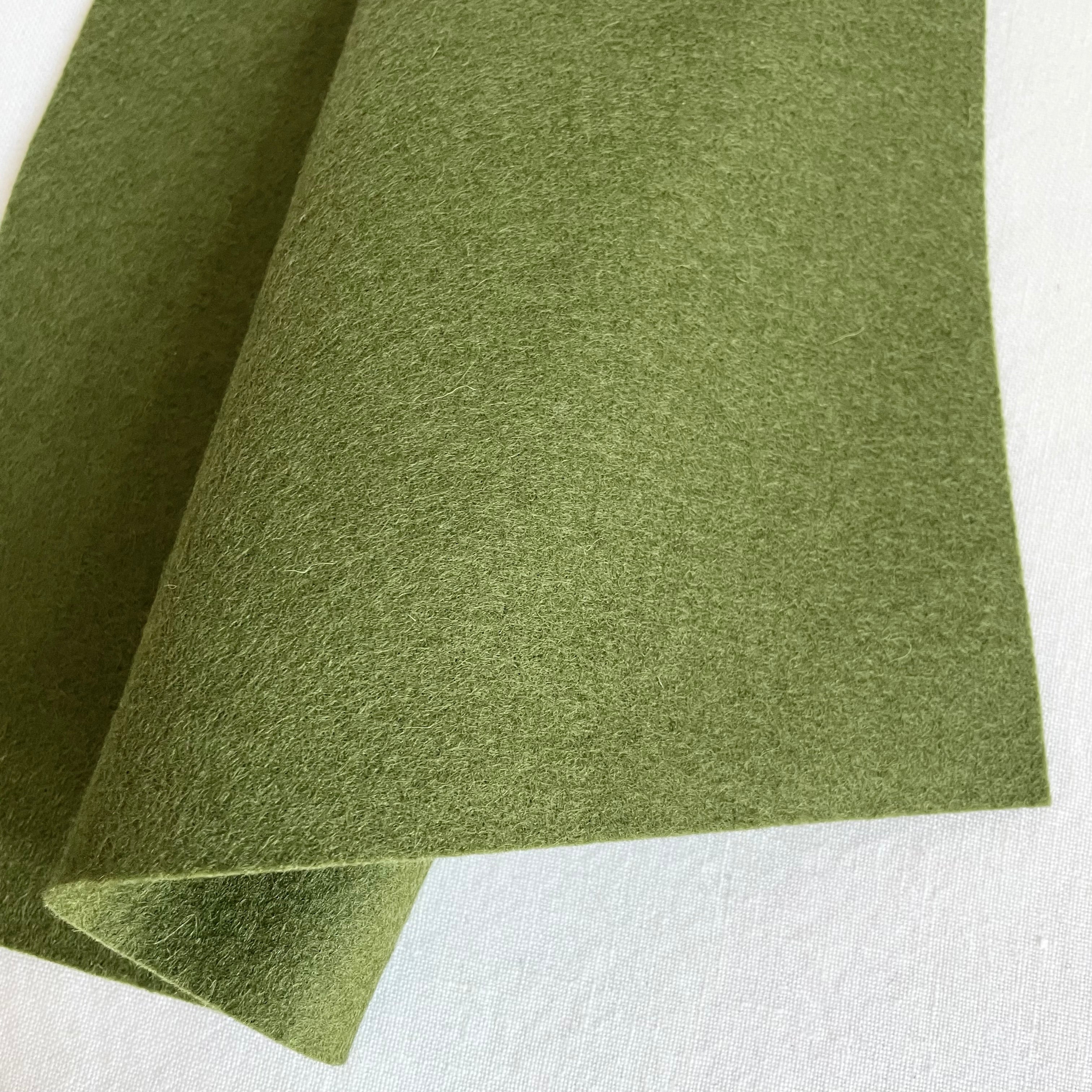 barefoot Wool Felt dark olive green