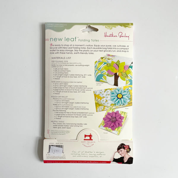 Heather Bailey Patterns : New Leaf Folding Totes