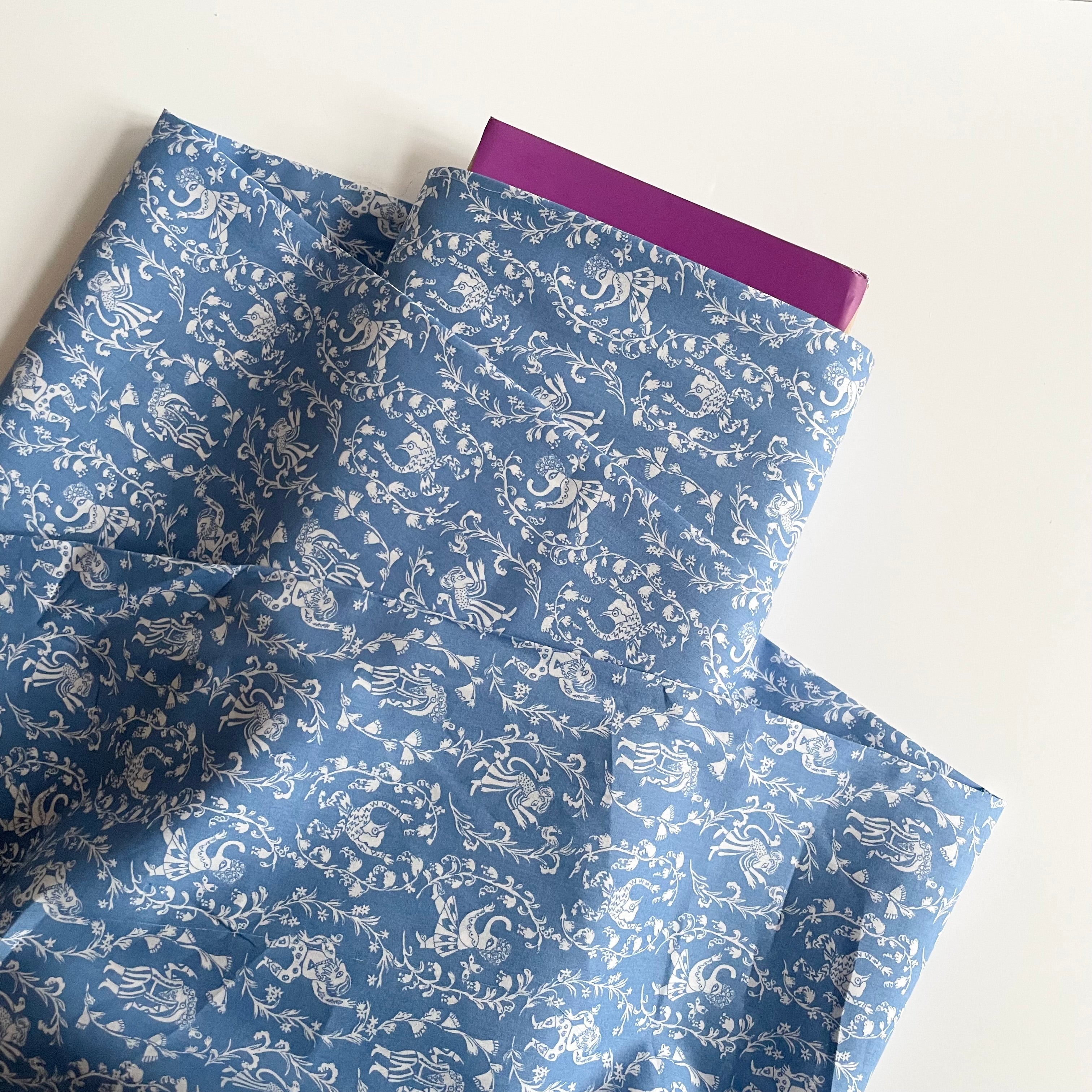 Liberty Fabrics Retold Collection : Carved Characters A Tana Lawn