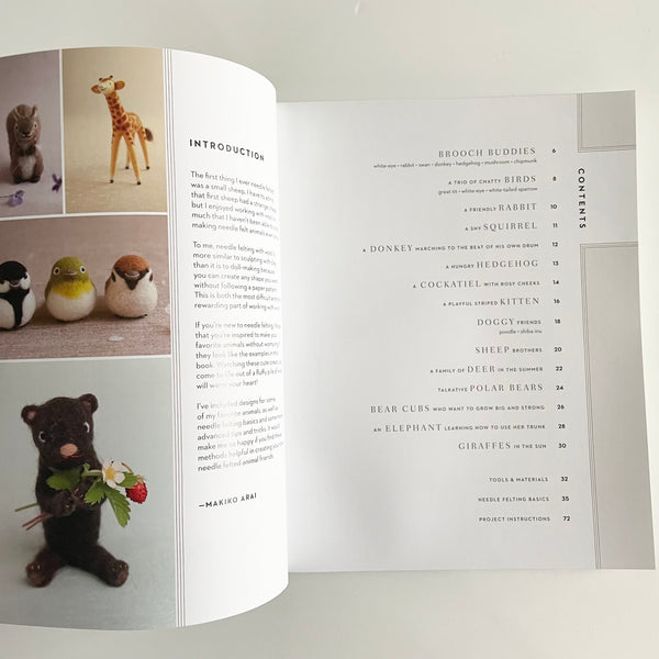 Happy Wool Felt Animals - Makiko Arai