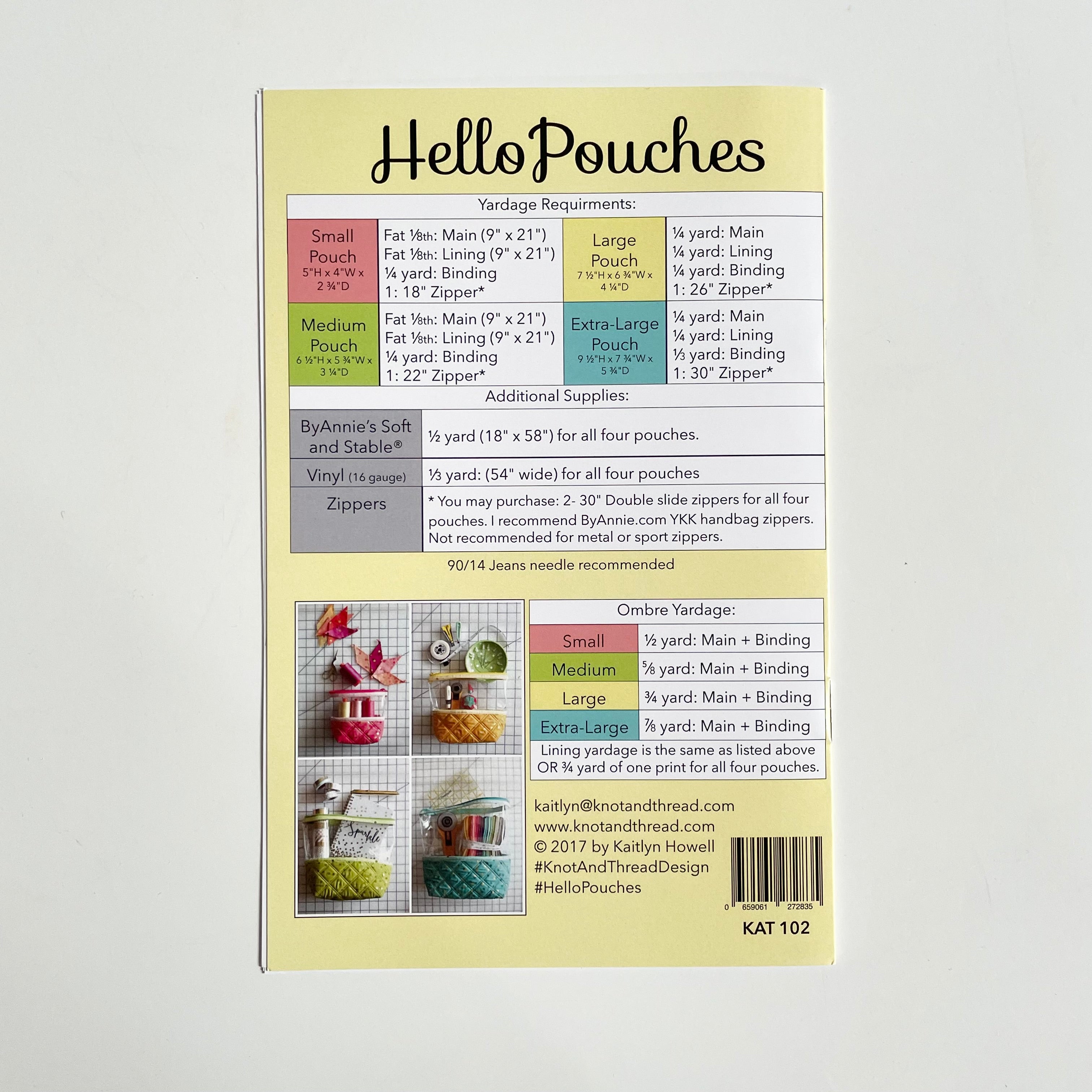 Knot and Thread Design : Hello Pouches