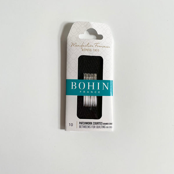 Bohin Between Patchwork Needles - Size 10