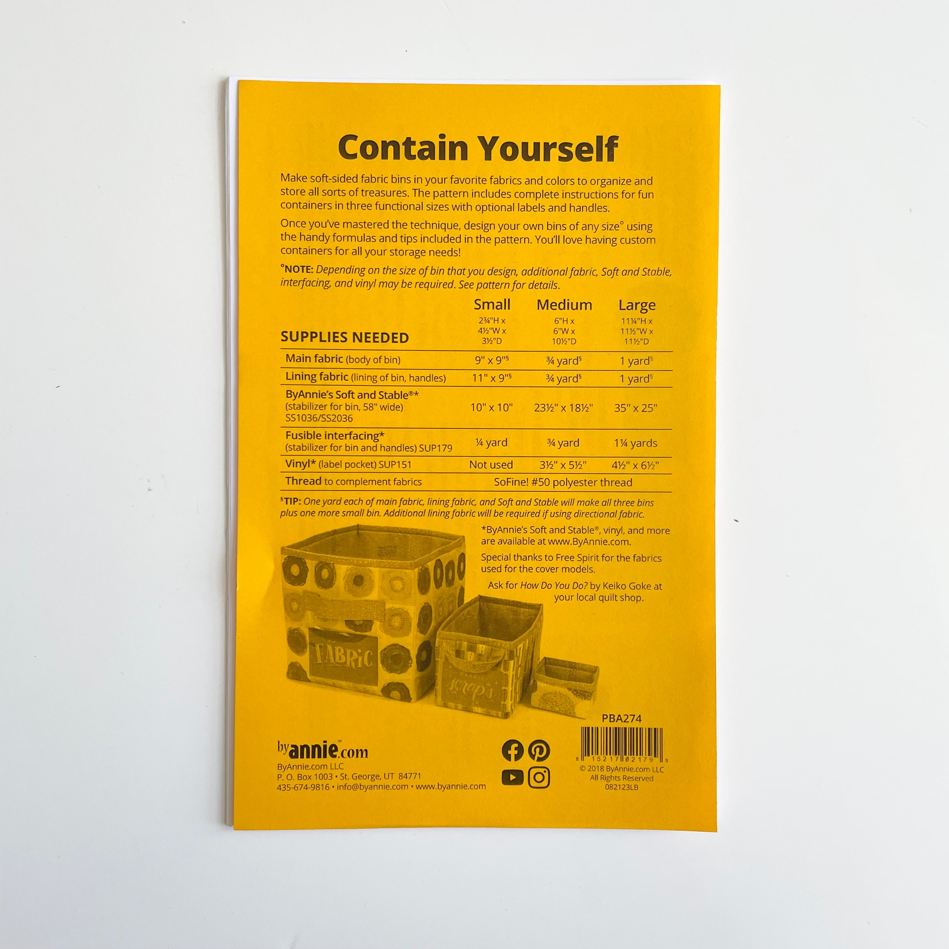 By Annie : Contain Yourself
