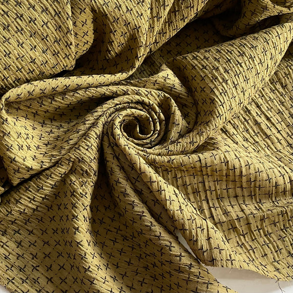 Merchant & Mills Indian Cotton - Salto Green Cross Stitch