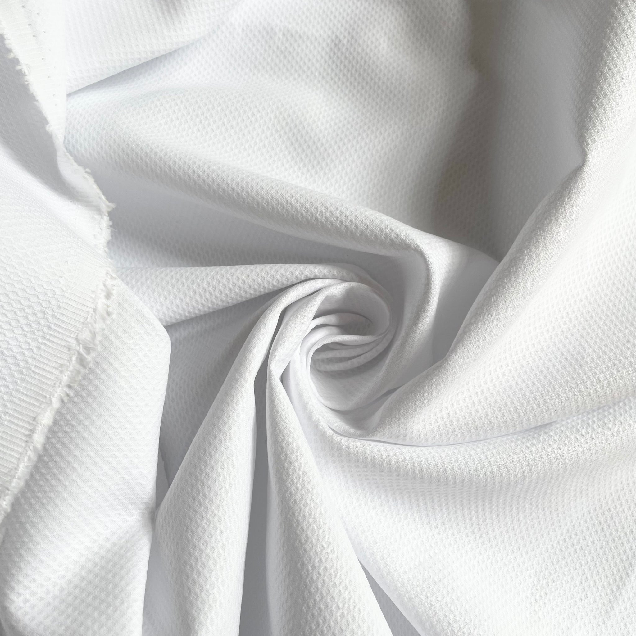 Pima Cotton Birdseye Pique - White Bolt & Spool Pima Cotton Birdseye Pique - White Bolt & Spool