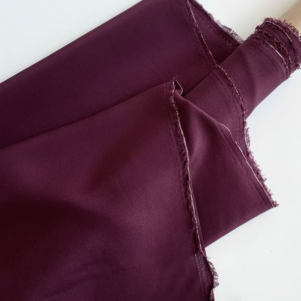 Silk Crepe de Chine - Plum