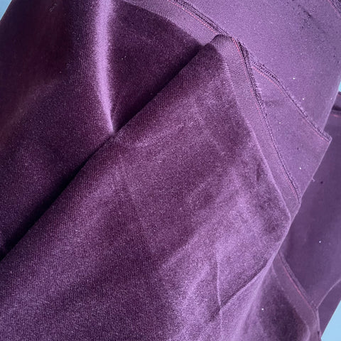 Verona Cotton Velveteen - Aubergine