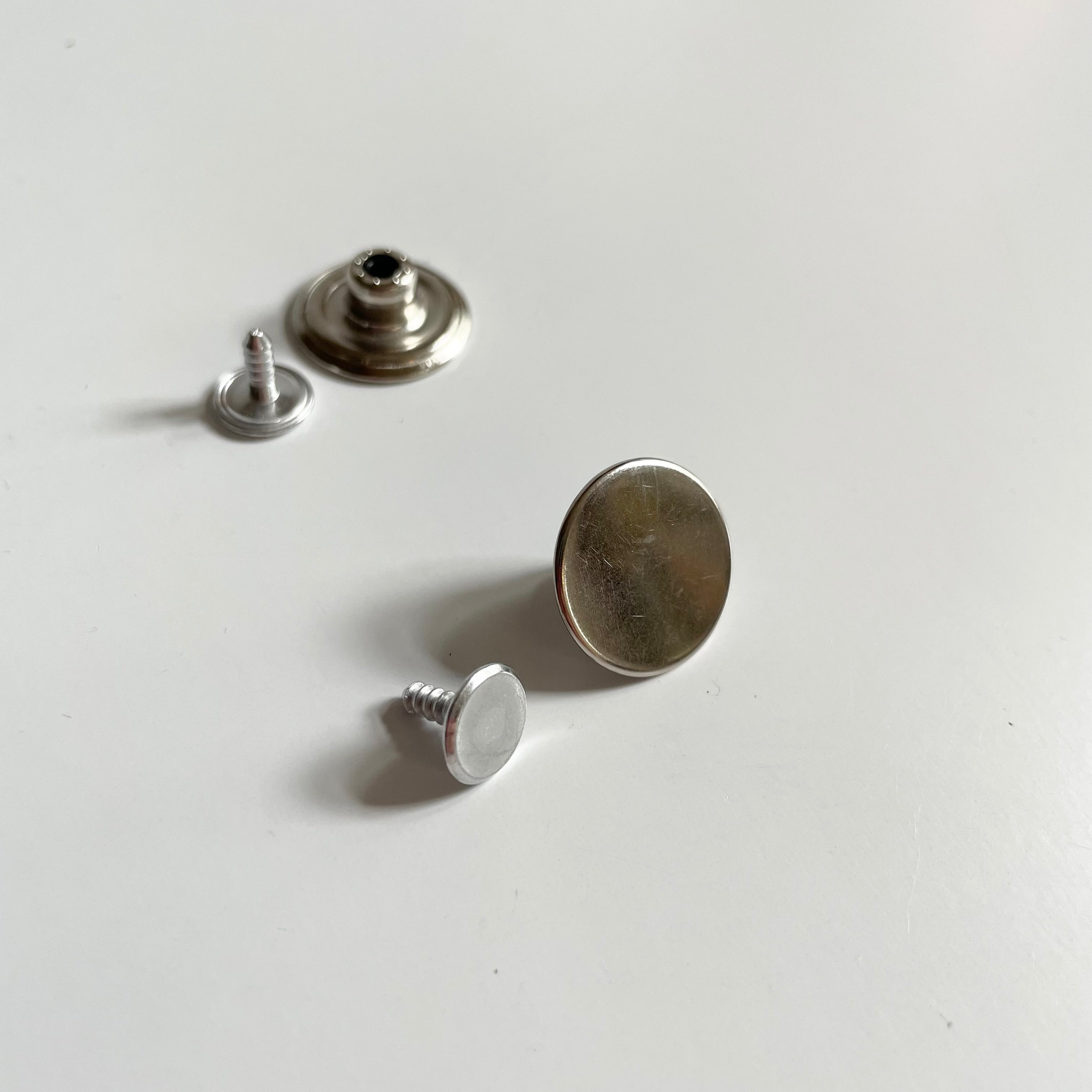 Solid Jeans Buttons - Nickel