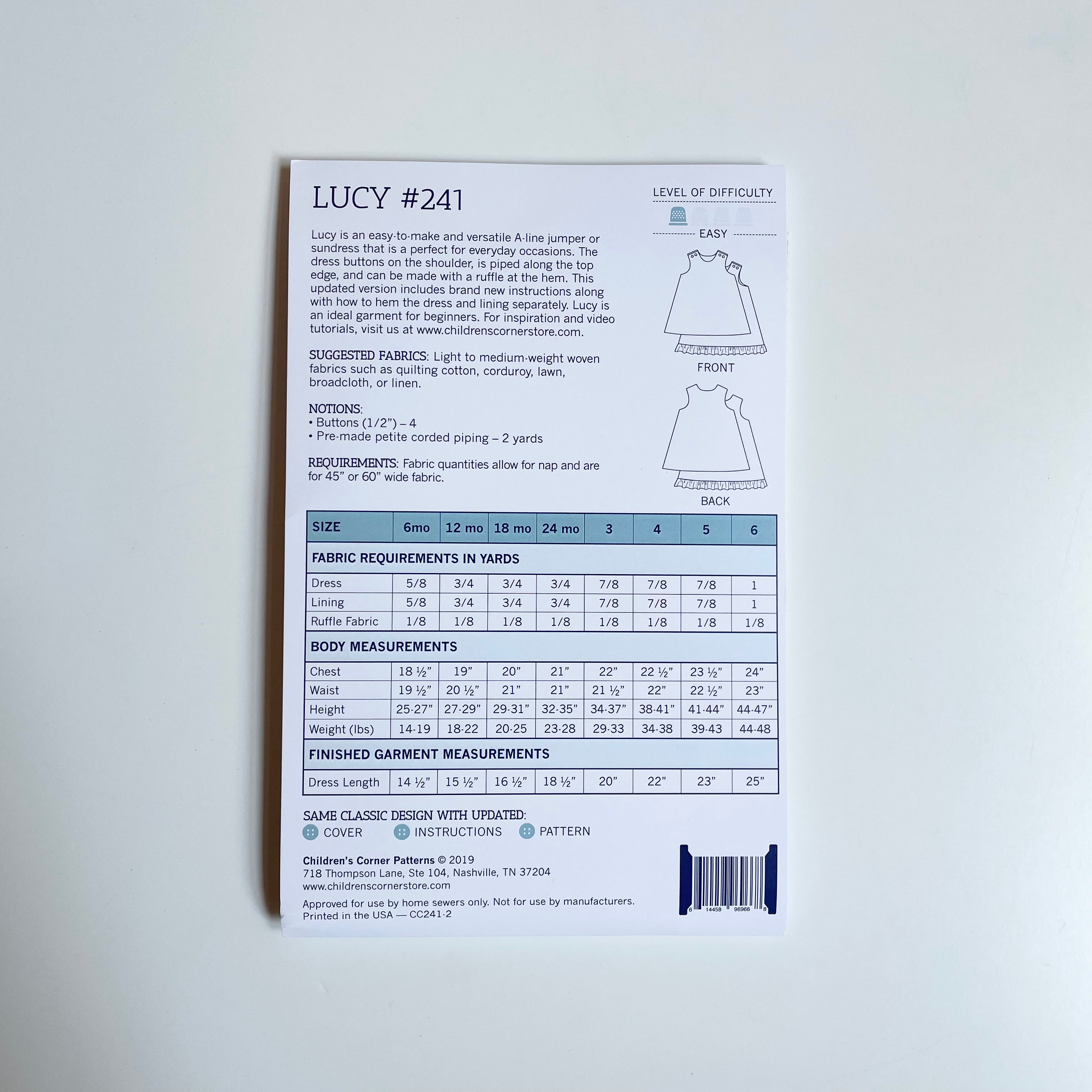 Children's Corner Patterns : Lucy