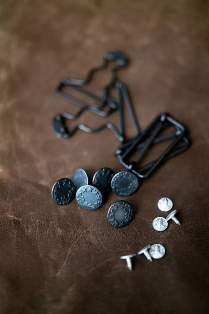 Merchant & Mills Dungaree Hardware Kit - Gunmetal