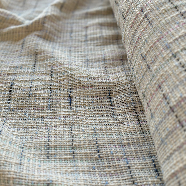 French woven tweed fabric