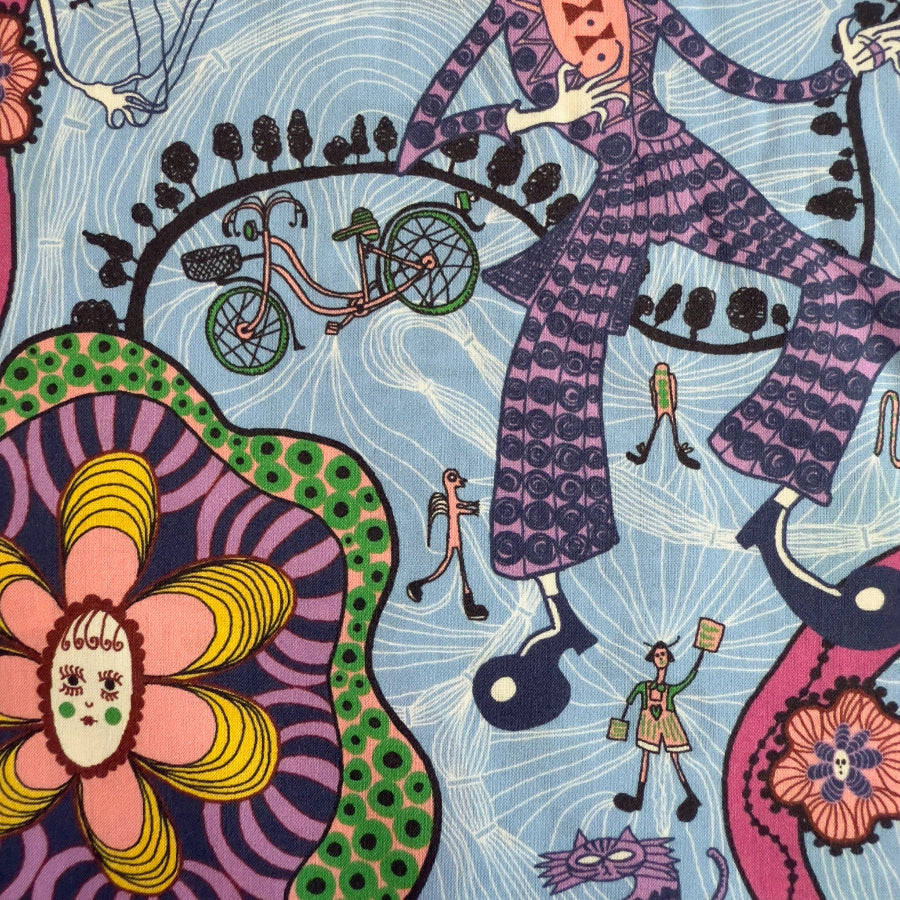 Liberty Fabric Shirley Smith blue
