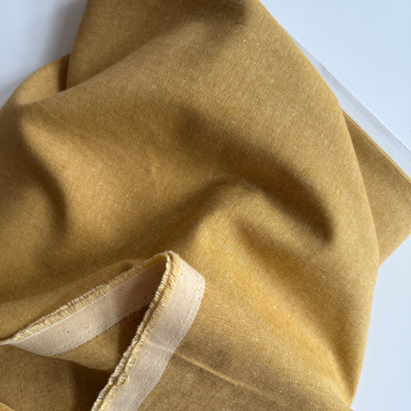 Robert Kaufman : Essex Linen / Cotton - Mustard