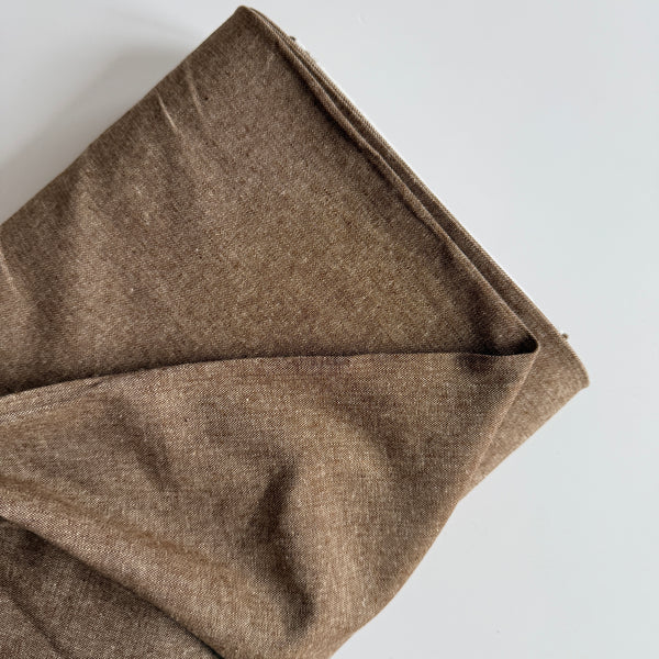 Robert Kaufman : Essex Linen / Cotton - Nutmeg