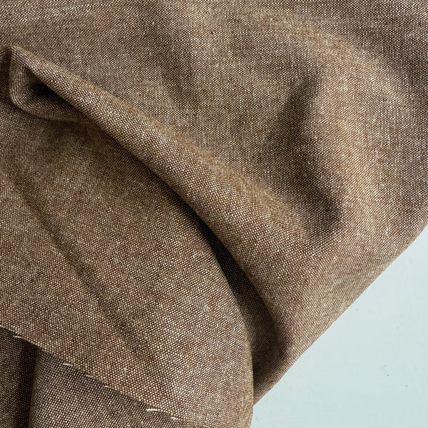 Robert Kaufman : Essex Linen / Cotton - Nutmeg